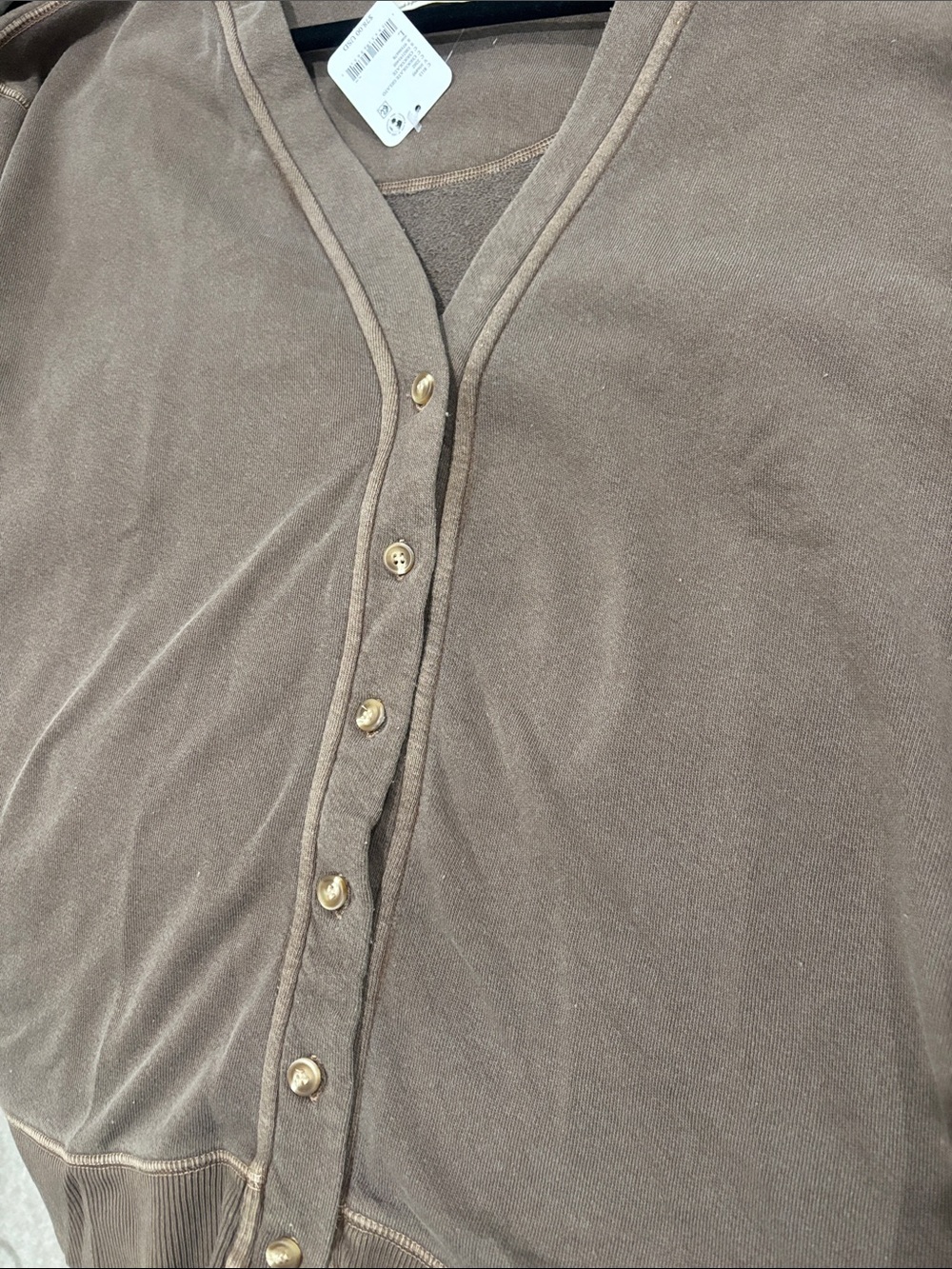 free people take it easy cardigan brown NWT - Picture 8 of 8